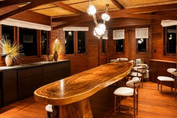 Completed in the Bahamas. 🇧🇸Crafted entirely from Merbau hardwood, this completed project show (2) Completed in the Bahamas. 🇧🇸Crafted entirely from Merbau hardwood, this completed project show (2)