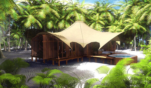Prefabrication of Wooden Villa on Poivre Island, Seychelles