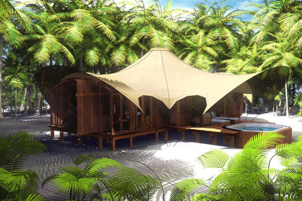 Prefabrication of Wooden Villa on Poivre Island, Seychelles